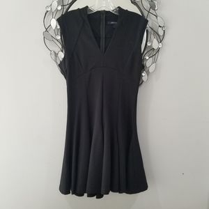 French Connection Black Pleated business casual Dress-1